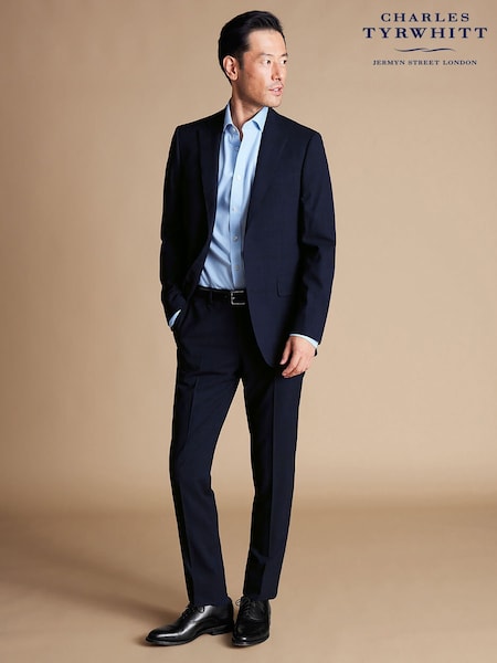 Charles Tyrwhitt Blue Slim Fit Prince Of Wales Ultimate Performance Suit (870317) | €159