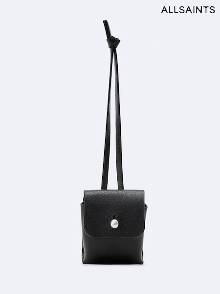 Black - Allsaints Stud Mini Case Bag