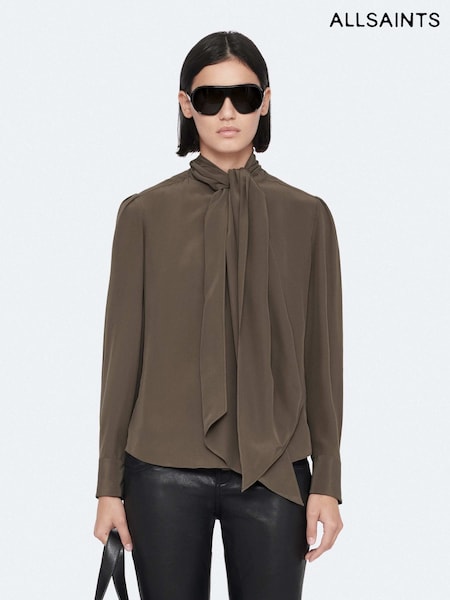 Brown - Allsaints Iris Shirt