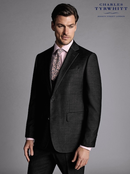 Charles Tyrwhitt Grey Slim Fit Stretch Twill Suit (870443) | €265