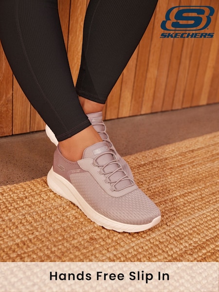 Skechers Purple Bobs Squad Chaos Current Muse Slip In Trainers (870842) | AED201