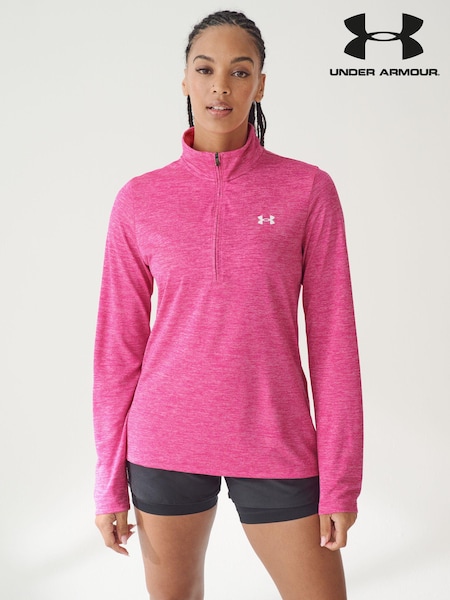 Розовый - Under Armour Tech Twist 1/2 Zip Sweat Top (871331) | €24
