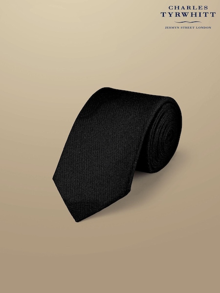 črna - Charles Tyrwhitt Silk Stain Resist Slim Tie (871480) | € 46