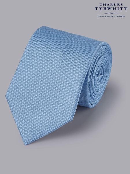 Charles Tyrwhitt Blue Silk Stain Resist Tie (871773) | R$ 345