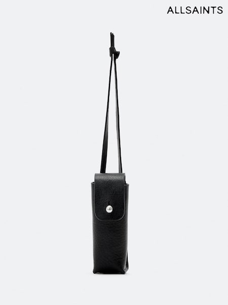 Black - Allsaints Stud Lipstick Case Bag
