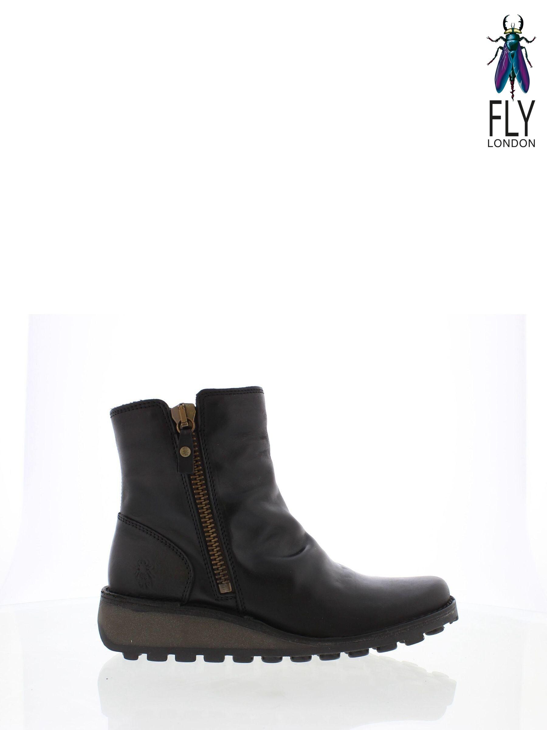 Boots Fly London Black Chunky Ankle Footwear Next Luxembourg
