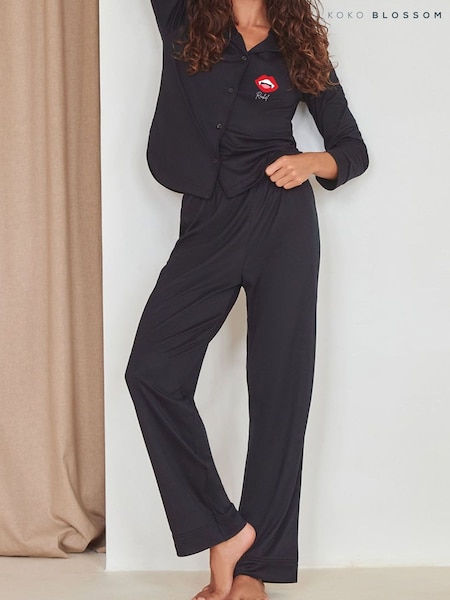 Black - Personalised Vampire Halloween Pyjamas By Koko Blossom