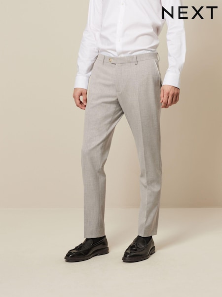 Светло-серый - Skinny Fit Pipe Trimmed Suit: Trousers (872528) | €8