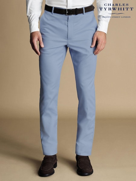 Charles Tyrwhitt Blue Ground Slim Fit Ultimate non-iron Chino Trousers (872667) | 4,806 UAH