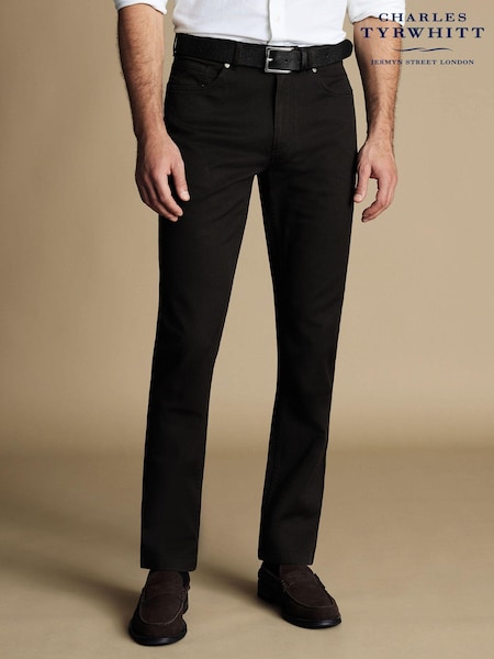 Musta - Charles Tyrwhitt Twill Classic Fit 5 Pocket Jeans (872706) | €142