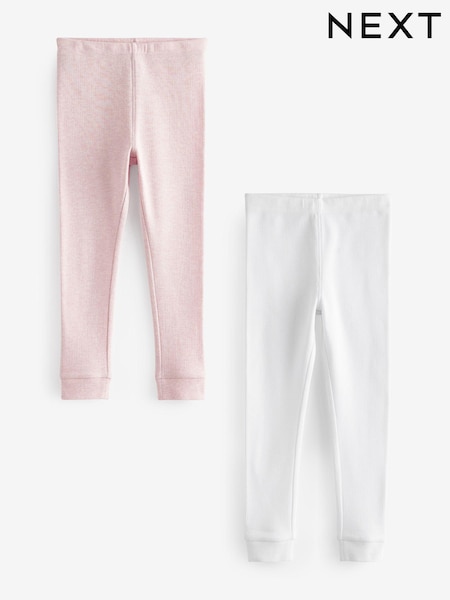 Pink & Weiß - Thermal Leggings 2 Pack (2-16yrs) (872716) | 4 € - 6 €