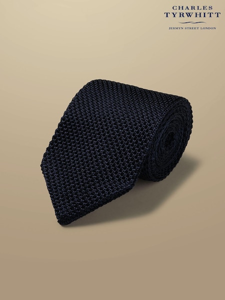 Charles Tyrwhitt Blue Silk Knitted Slim Tie (872900) | R$ 345