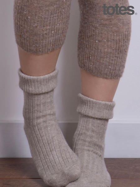 Totes Natural Ladies Cashmere Blend Winter Socks (872901) | €21