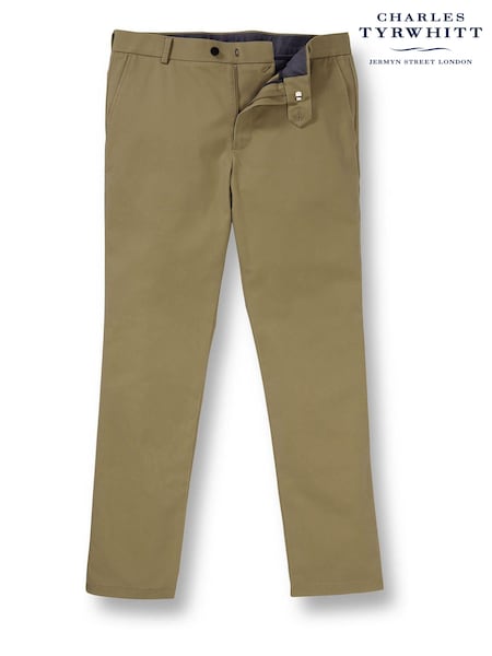Charles Tyrwhitt Green light Classic Fit Ultimate non-iron Chino Trousers (873054) | R$ 890
