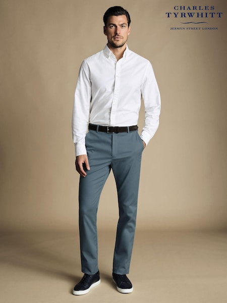 Charles Tyrwhitt Blue Classic Fit Ultimate non-iron Chino Trousers (873259) | €61