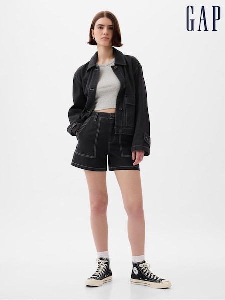 Gap Black Cotton Twill Carpenter Shorts (873877) | €11.50
