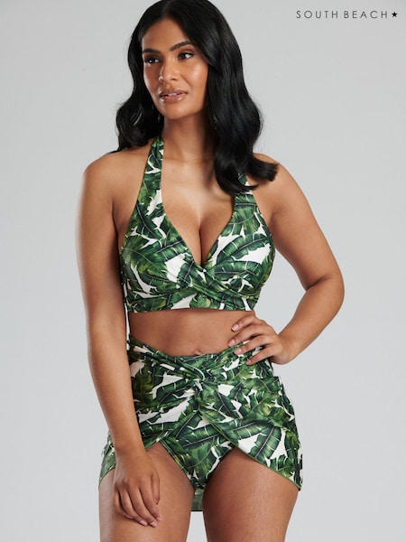 South Beach Green Twisted Beach Skirt Cover-Up (873930) | LEI 93