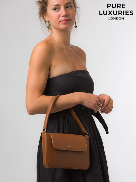 Pure Luxuries London Olivia Nappa Leather Grab Bag (875115) | €75