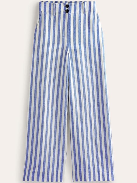 Boden Blue Highbury Linen Trousers (875182) | €54