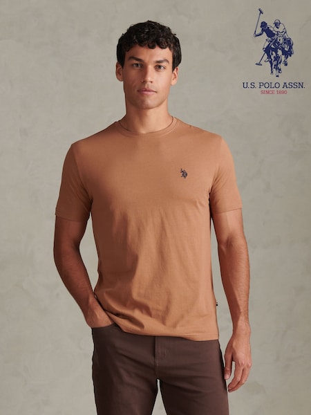 Brown - Regular U.s. Polo Assn. Double Horsemen T-shirt