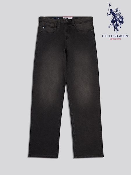 Černý - Regular U.s. Polo Assn. Relaxed Fit Jeans