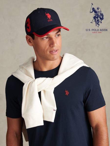 Blue - Regular U.s. Polo Assn. Player 3 Baseball Cap