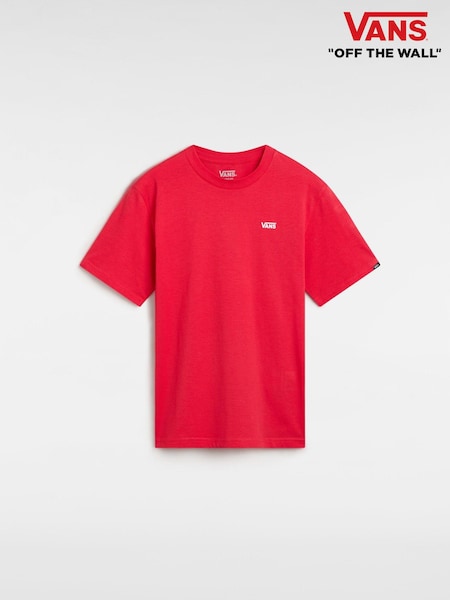 Vans Red Boys Left Chest 100% Cotton T-Shirt (875896) | €14