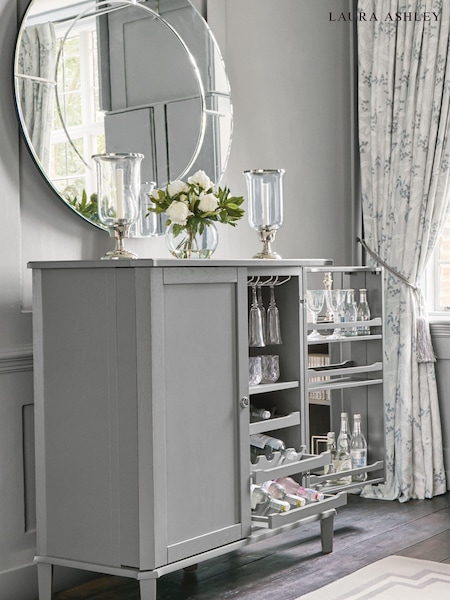 Laura Ashley Pale Charcoal Henshaw Drinks Cabinet (875912) | €1,858.50