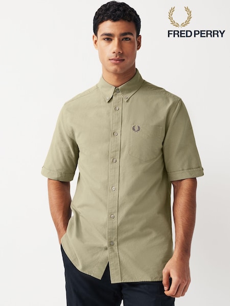Бежевый - Fred Perry SS Oxford Shirt (875935) | €33