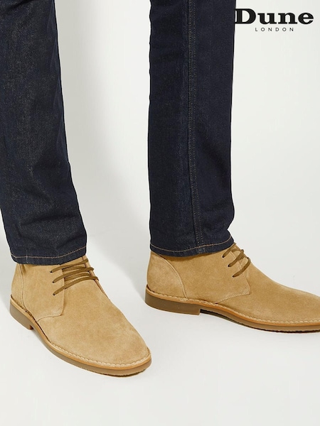 Dune London Natural Chrome Cashed Chukka Boots (876276) | €66