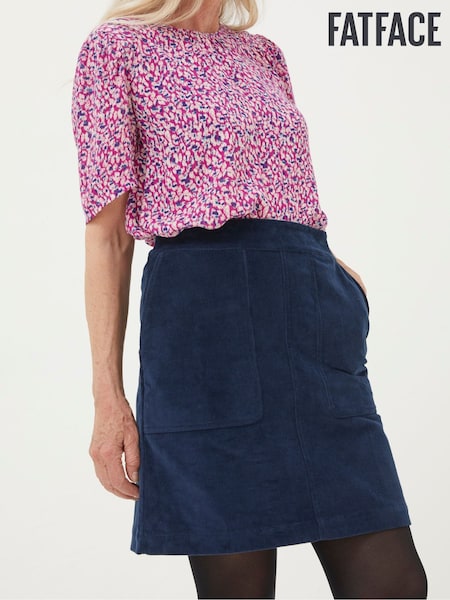 FatFace Blue Eliza Cord Skirt (876774) | €31