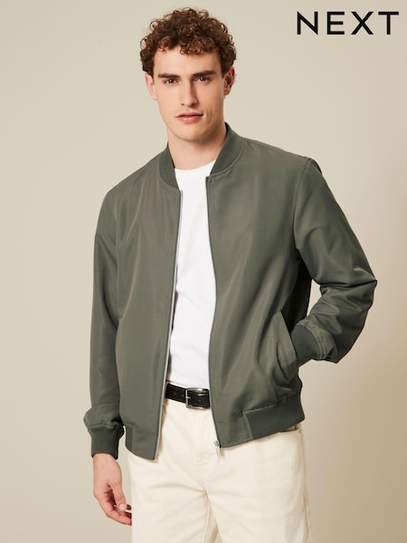 Sage Green Shower Resistant Bomber Jacket (876794) | €8
