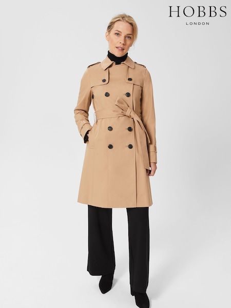 Hobbs Brown Petite Saskia Trench Coat (876829) | ₪1,001