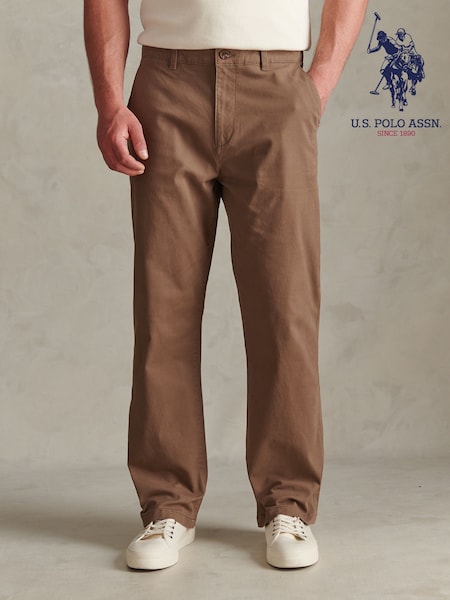 Naturlig - Regular U.s. Polo Assn Relaxed Fit Stretch Chinos