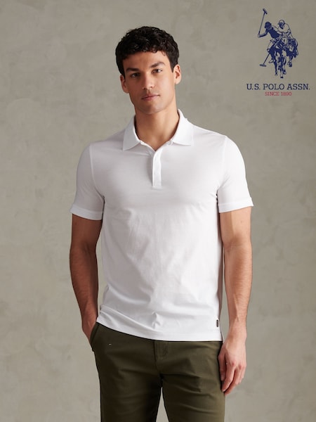 Vit - Regular U.s. Polo Assn. Mens Premium Cotton Polo Shirt
