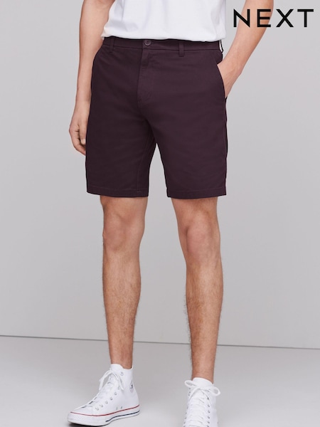 Burgundy Red Straight Fit Stretch Chino Shorts (876907) | €5