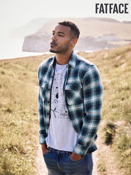 FatFace Green Purley Ombre Check Shirt (876999) | €34