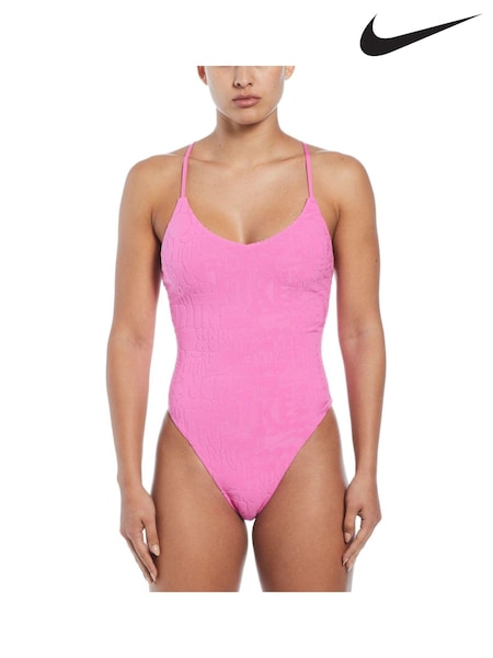 Nike Pink Terry One Piece Swimsuit (877010) | €48