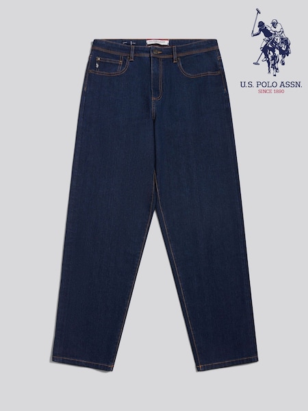 Navy Blue - Regular U.s. Polo Assn. Comfort Stretch Tapered Fit Jeans