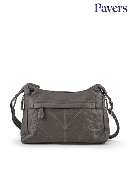 Dark Grey - Pavers Multi-pocket Cross-body Bag