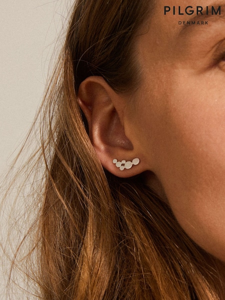 Vit - Pilgrim Leah Earrings (877234) | kr420