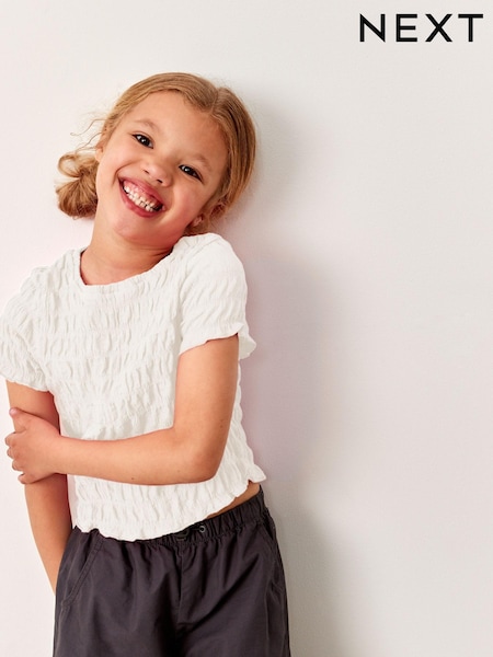 Белый - Textured T-Shirt (3-16yrs) (877859) | €4 - €8