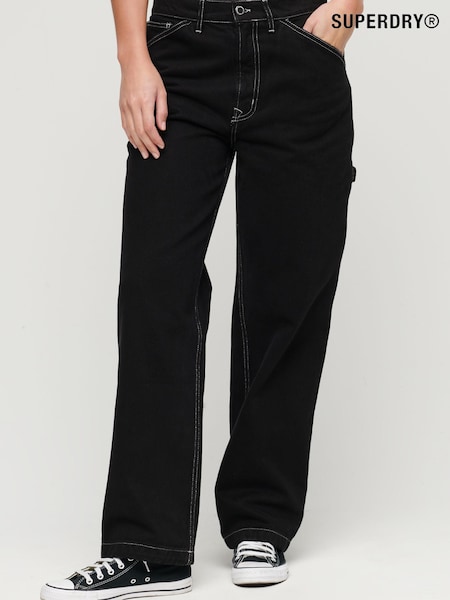 Superdry Black Contrast Carpenter Jeans (878058) | €22.50