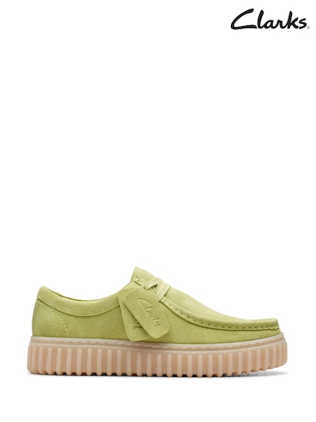 Clarks Lime Green Tor Hill Lo Shoes (878167) | €26