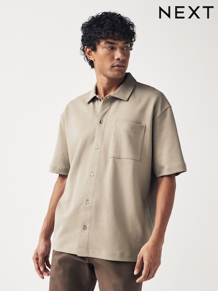Neutral Brown Jersey Shirt (878690) | €10
