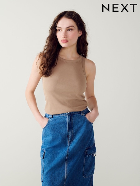 Neutral Ribbed Racer Vest (878841) | €7