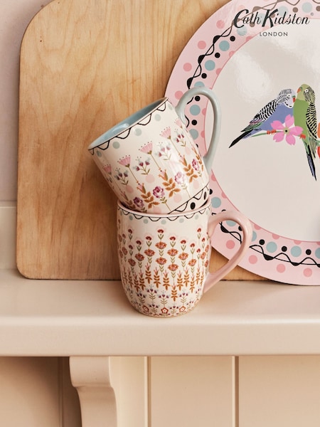 Cath Kidston Set of 4 Blue Breakfast Mugs (878888) | €54