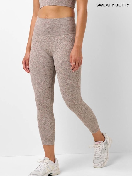Brown - Sweaty Betty Seamless Space Dye 7/8 Leggings