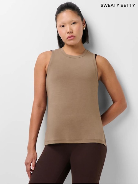 Brown - Sweaty Betty Soft Flow Studio Vest