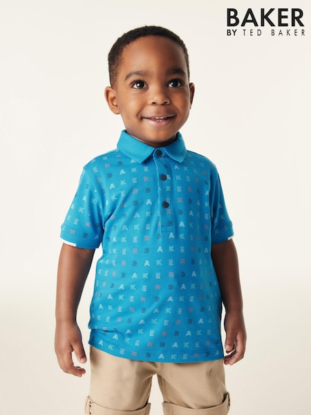 Več - Baker by Ted Baker All Over Printed 100% Cotton Polo Shirt (879429) | € 13 - € 15